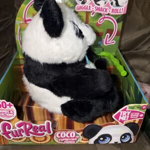 NEW furReal Friends Coco the Tumbling Panda Plush Giggle Snack Roll